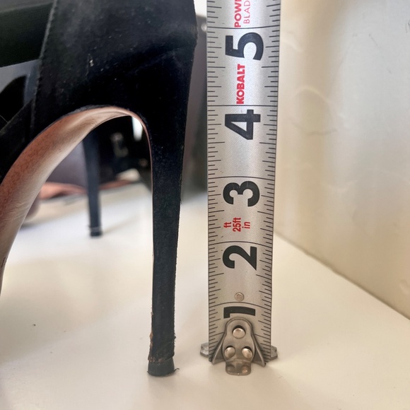 Alaia Black Suede Escarpins  Elastic Cross Strap Stiletto Heels 39.5 with Box - Picture 12 of 16